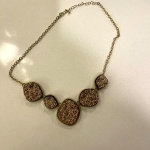 Gold Necklace with unique detail - STAND OUT PIECE!